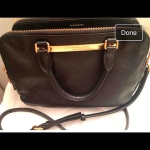 Marc Jacobs Goodbye Columbus black leather satchel